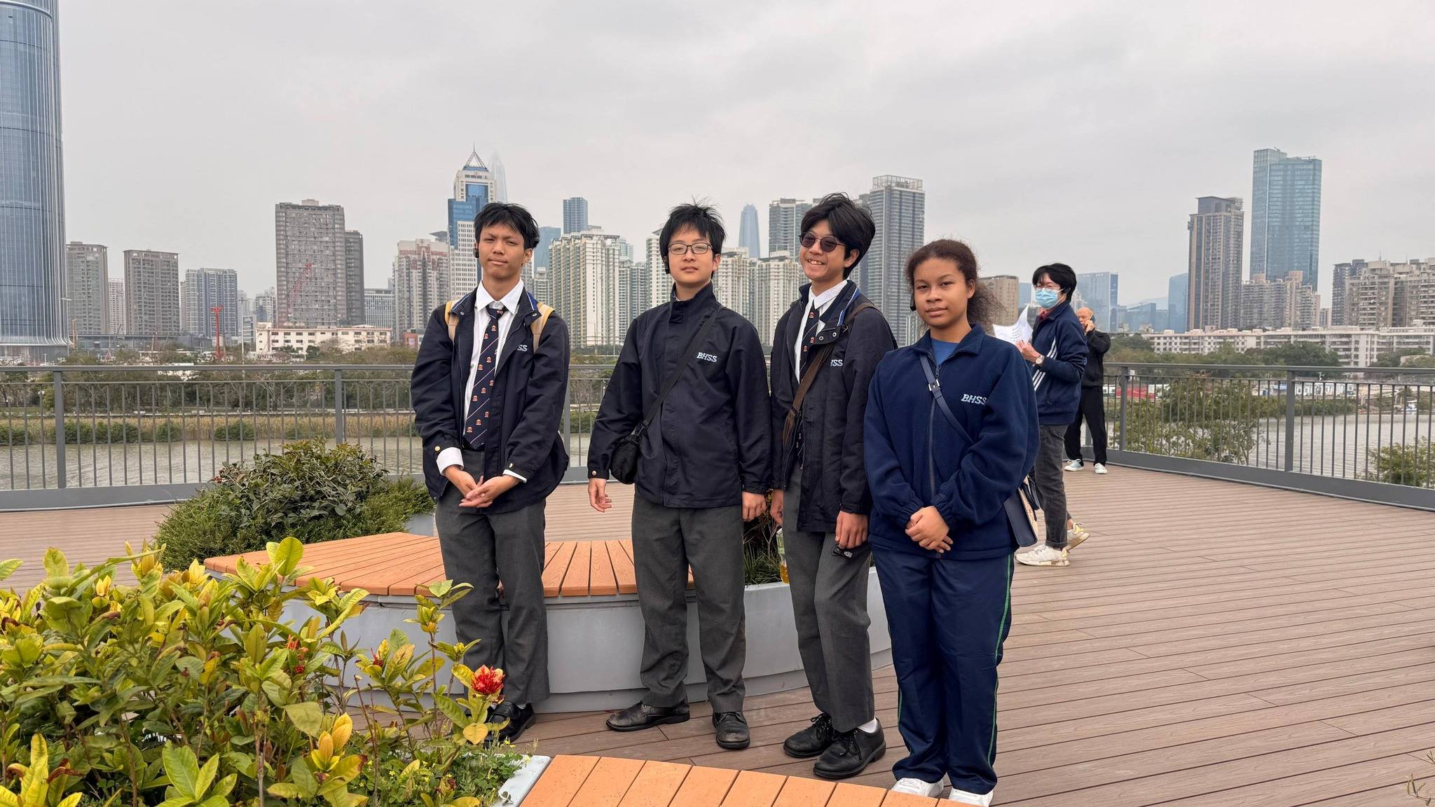 今晨本校 4 位中三同學參加由半島青年商會主辦的第四屆《與未來對話之明日保育領袖》計劃