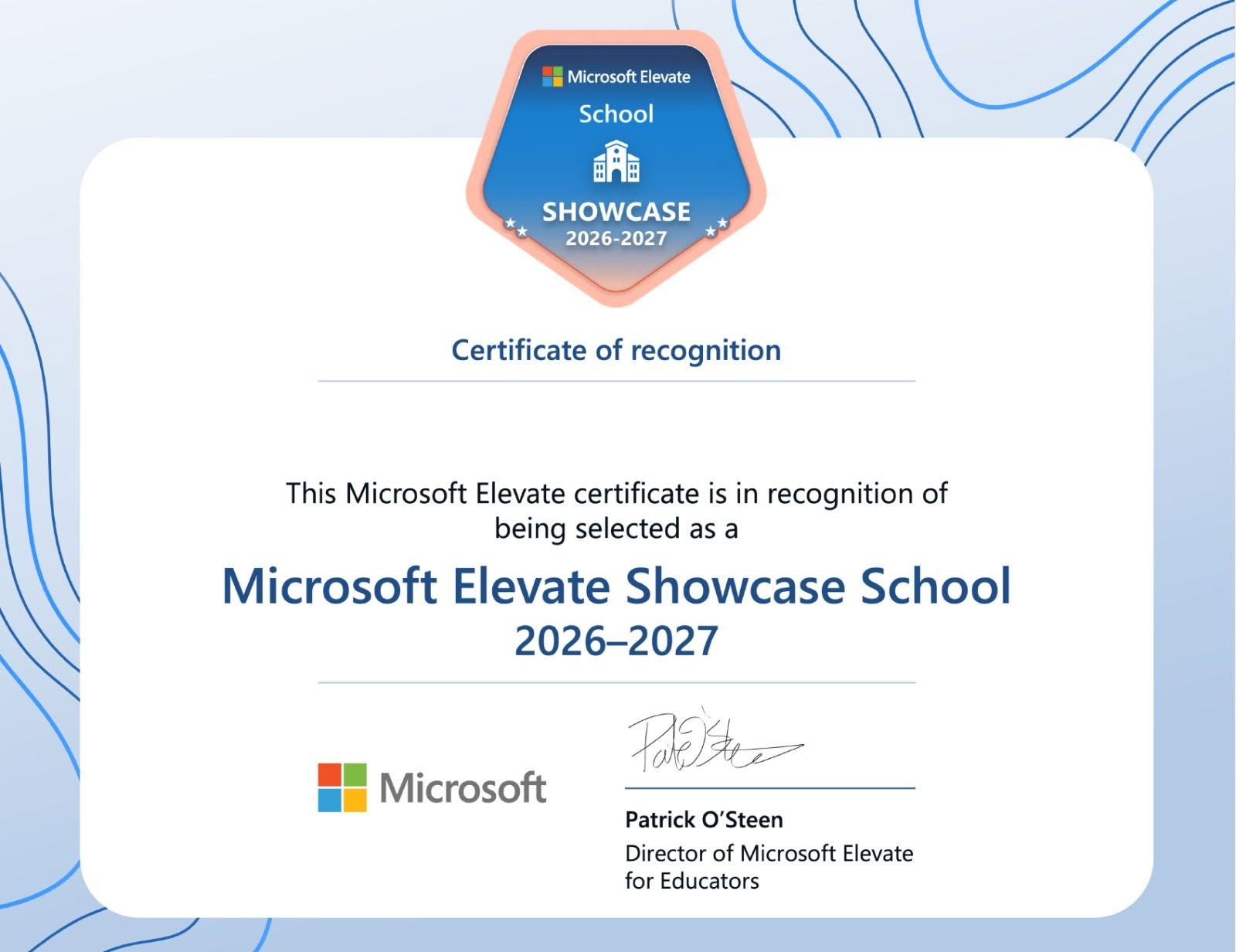 本校非常榮幸再次獲選為 Microsoft Showcase School！ - 圖片 1